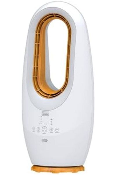 Black&Decker BLACK+DECKER 2-in-1 Bladeless Fan, 58cm, Cool-White LED Lamp, Remote Control, 60° Oscillation, 45W