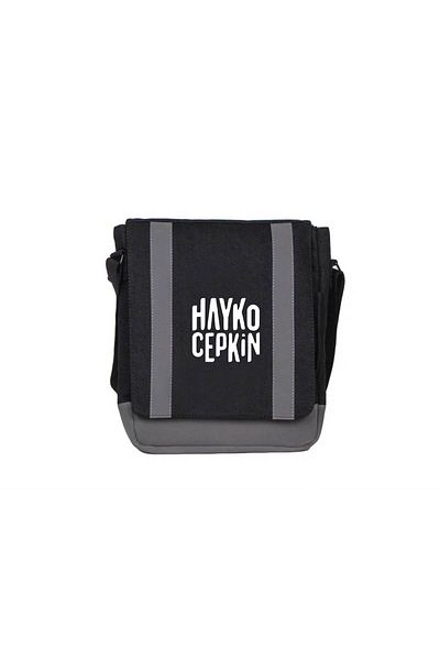 Z zepplin Hayko Cepkin Text Black Saddle Bag