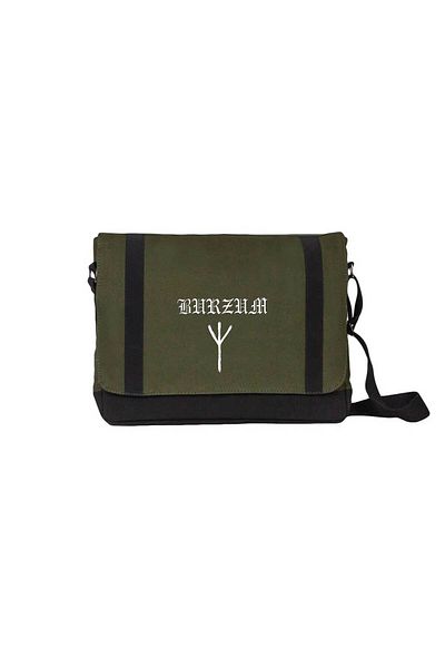Z zepplin Burzum Logo Khaki Green Color Mail Bag