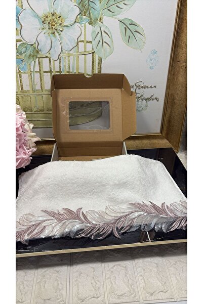 Verse & Reverse Mariva Beyaz-Lila 50*90 Havlu Verse-reverse