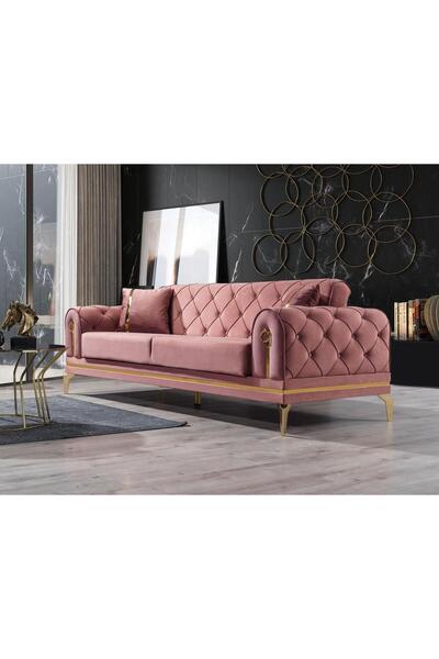 inegölmobilyası Melis Koltuk Takımı 3+3+1+1 Yataklı Sandıklı