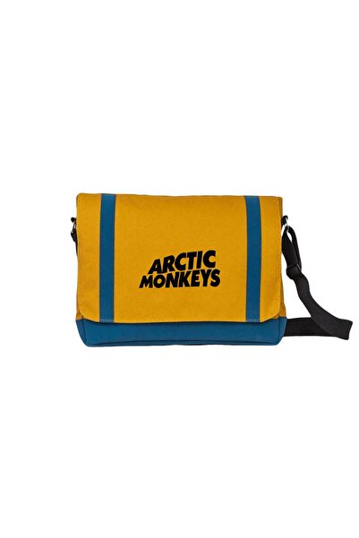 CrowsGate Arctic Monkeys Logo Messenger Bag Yellow Color