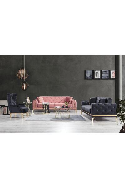 inegölmobilyası Melis Koltuk Takımı 3+3+1+1 Yataklı Sandıklı