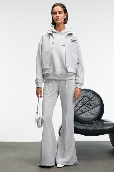 GRIMELANGE Cirelda Women's Ribbed Double Pocket Grimelange Sweatpants