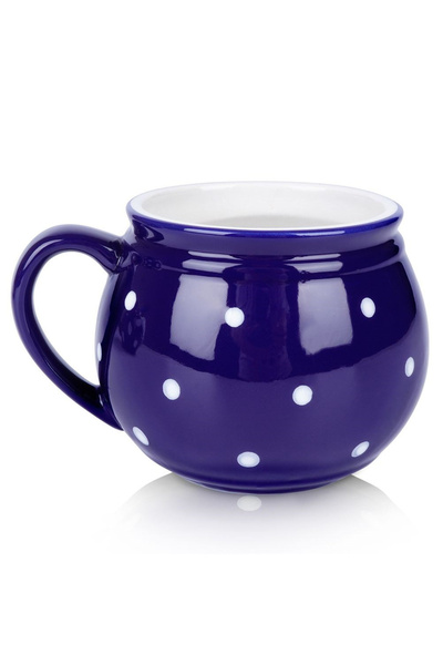 shumee Blue polka dot ceramic mug 200 ml