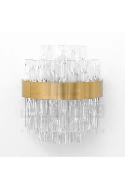 homelight ابليك مودرن ليد كريستال حزام نحاسي