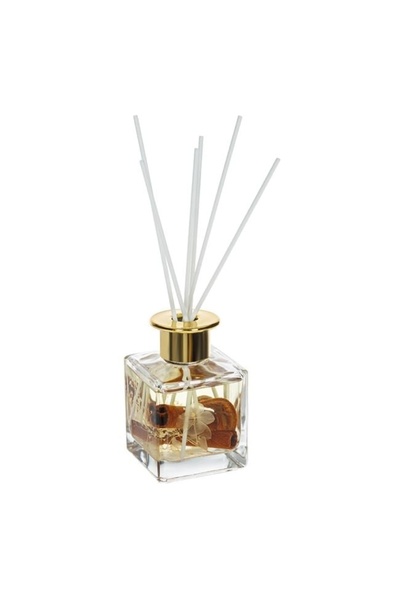 divendi-ro Odorizant de cameră cu 6 bețișoare de lemn, lemn de scorțișoară și felii de portocală uscate, parfum de pădure, 180 ml