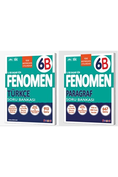 Fenomen Yayıncılık Fenomen Okul 2026 6. Sınıf Türkçe Paragraf Fenomen Soru Se...