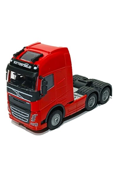 Lulu Metal truck, Volvo FH type, 1:32 scale, tilting cab, lights and sounds, red, 13 cm