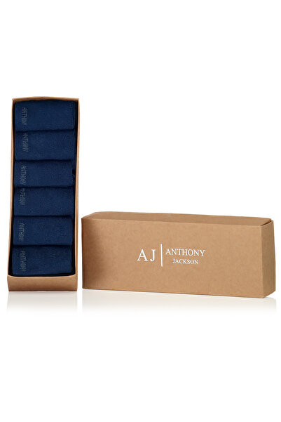 ANTHONY JACKSON 6 Çift Kutulu BAMBU Premium Klasik Erkek Çorap