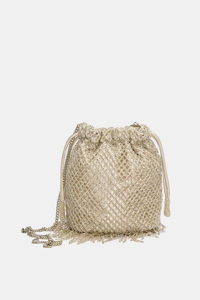 Pull & Bear Beaded bucket bag