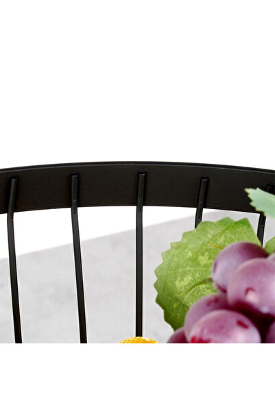 shumee MISTY black metal fruit basket 30 cm