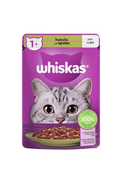 Whiskas Pouch Jöle Içinde Kuzulu Yetişkin Kedi Konservesi 28X85 gr
