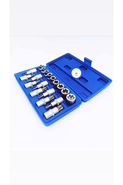 Hesaplı Hırdavat Torx Lokma Takımı 19 Parça 1/2 E Lokma& Torx Lokma Takımı Orjinal Ürün München Marka