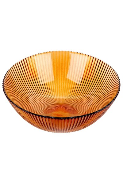 shumee 21cm 1.4L Amber Glass Salad Bowl