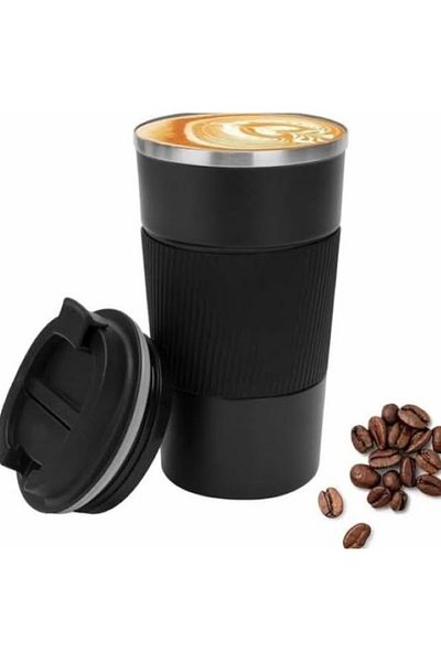 EMATTERIO 500ml Thermos with Temperature Display Stainless Steel, Rust Resistant, Hot or Cold Drinks