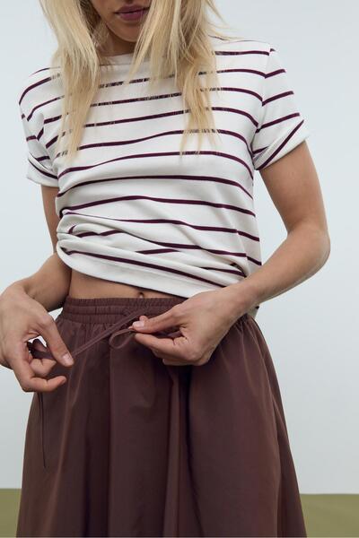 Stradivarius Flowing midi skirt