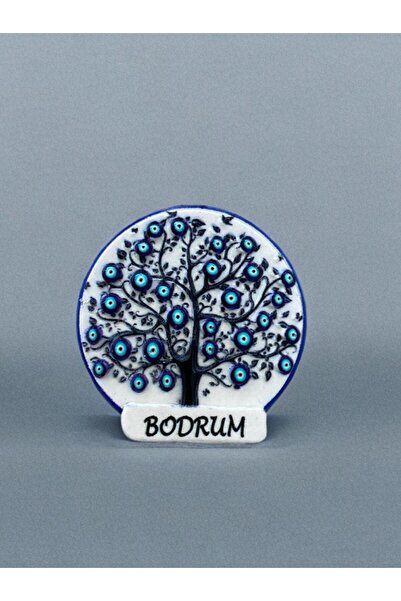 Mundy BODRUM Temalı Kabartmalı Polyester Magnet 6cm çap
