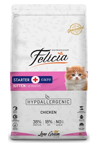Felicia Düşük Tahıllı Hipoalerjenik Tavuklu Yavru Kedi Maması 2kg