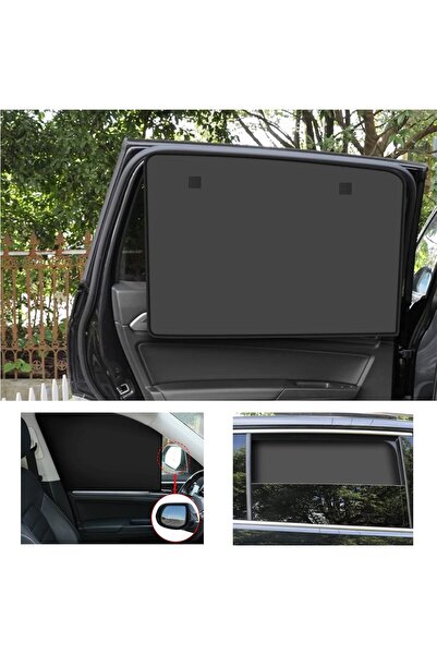Genel Markalar Minufco 2 Adet Oto Güneşlik Perde - Araç Yan Cam Perdesi - Ara...