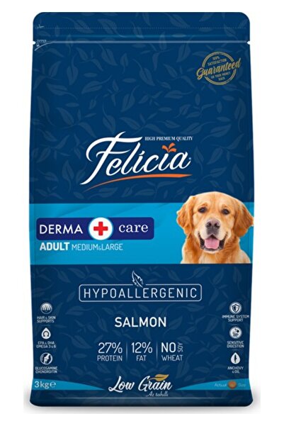 Felicia Düşük Tahıllı Hipoalerjenik Somonlu Orta ve Büyük Irk Yetişkin Köpek ...