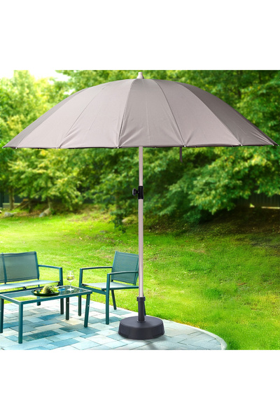 shumee Adjustable garden parasol, grey, 190 cm