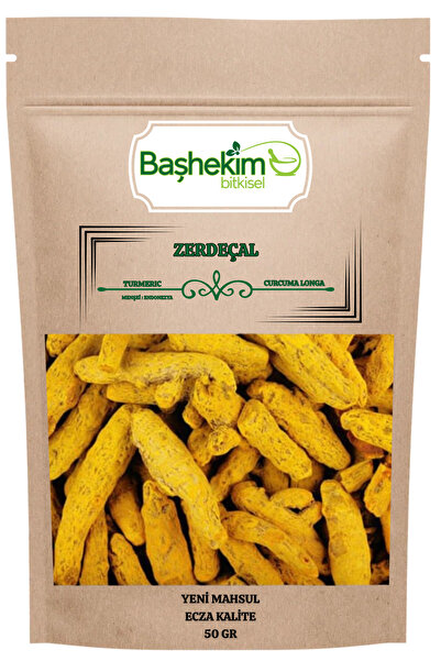 Başhekim Zerdeçal Kök Kuru Yeni Mahsul Ecza Kalite Seçilmiş 50 Gr