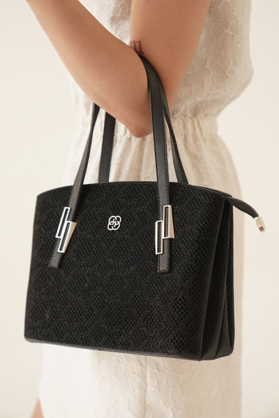 Riccon Elizrele Women Shoulder and Arm Bag 00122138 Black