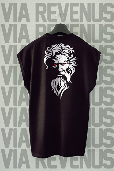 Vordevia Zeus Спортивна футболка з принтом на спині та без рукавів, з велосип...