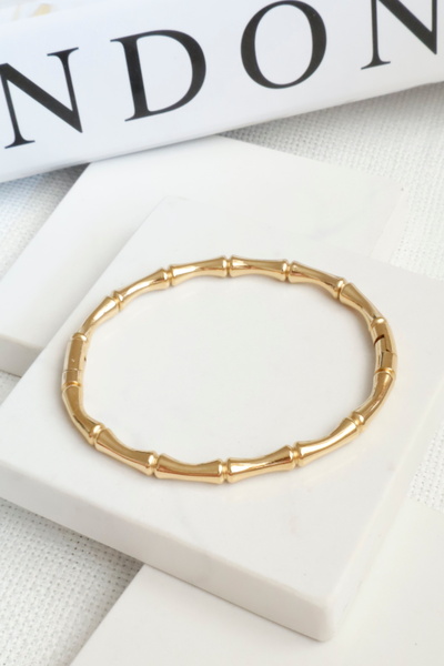 DEMOKAN Women's Steel Bracelet Thin Joint Bone Handcuff Bracelet