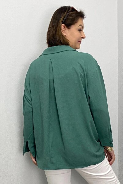 Mia Butik Women's Mint Green Ayrobin Shirt