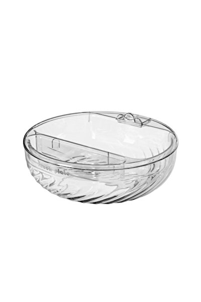 DAMUR Двуслойна купа, за плодове, зеленчуци, закуски, със слой за отцеждане н...