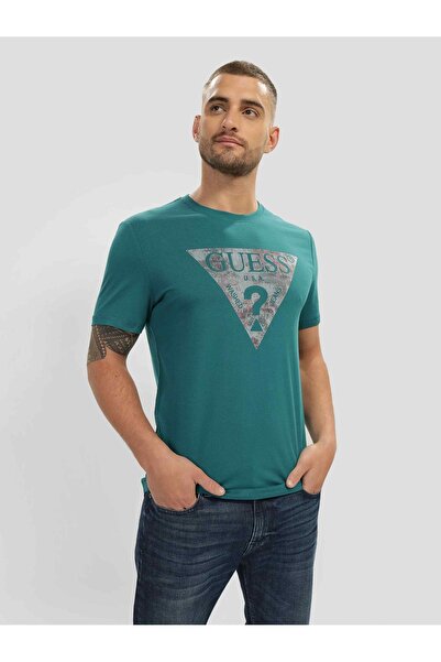 Guess Üçgen Logolu Streç T-Shirt M4RI29J1314