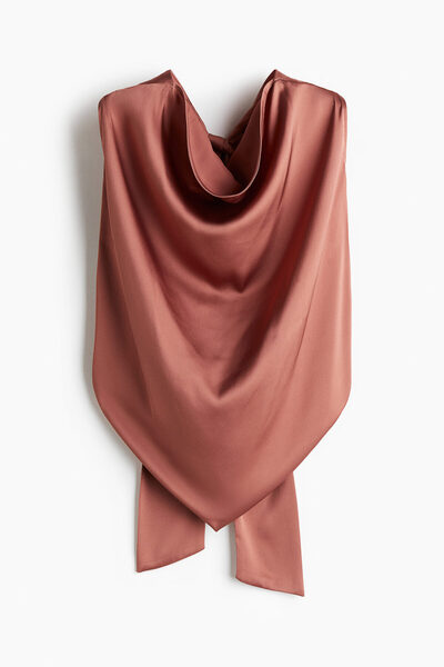 H&M Halter Yaka Saten Üst