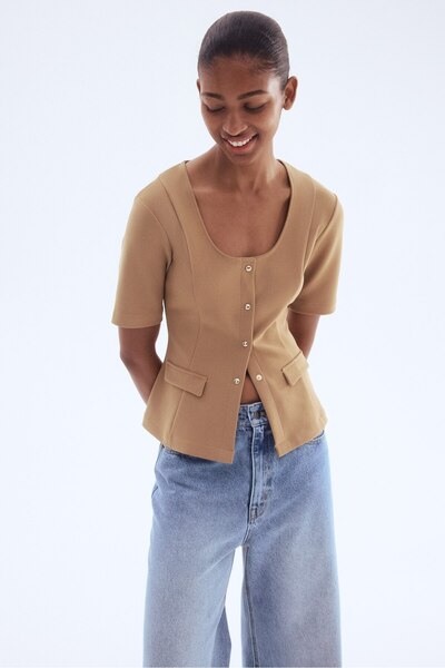 H&M Kısa Kollu Hırka