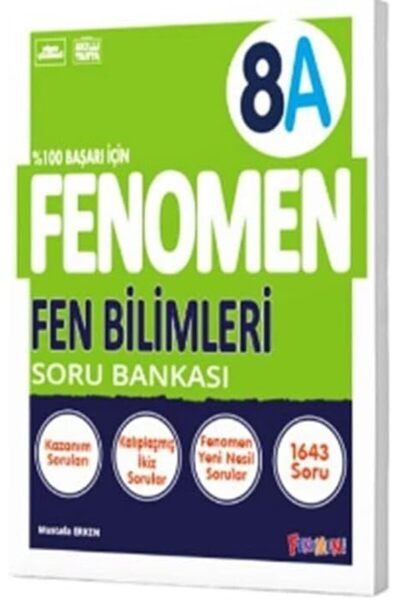 Braventa Collection Fenomen Yayınları 8 A Fen Bilimleri Soru Bankası 2024-2025 (priz telefon tutucu hediye)