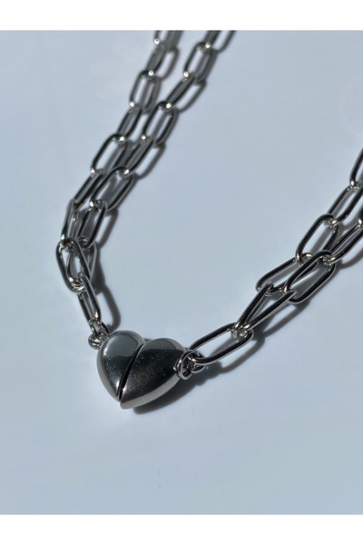 kurukafagift قلادة من الفولاذ مكونة من قطعتين مطلية بقلادة أفضل صديق وصديق ال...