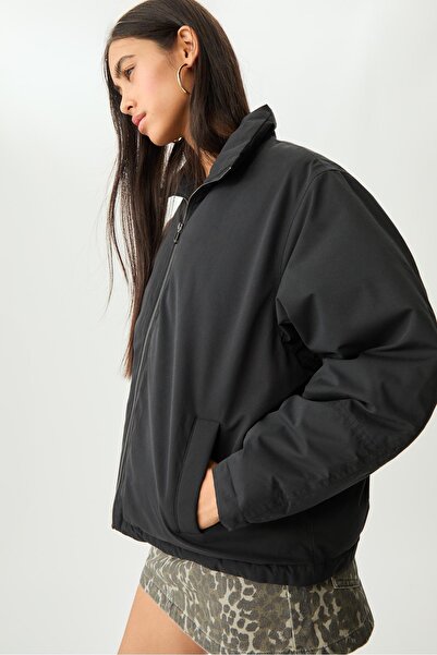 Stradivarius Dik Yaka Kapitone Ceket