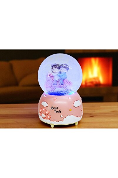 Kuzey Tacı Romantik Müzikli Kar Küresi - Sweet Time - Sevgililere Özel Üretim...