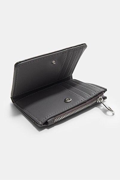 Stradivarius Timsah deseni görünümlü kartlıklı bozuk para cüzdanı