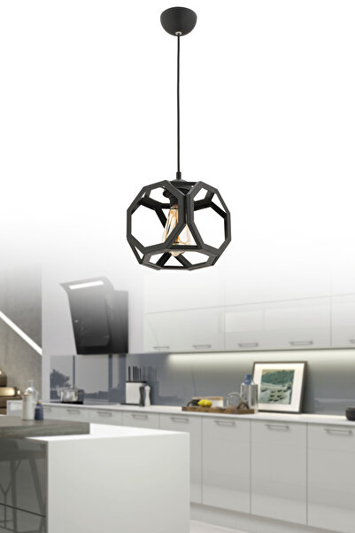 HELVACIOĞLU AKSESUAR Petek Model Metal Avize 17 cm Modern Tasarım Sarkıt Lamb...