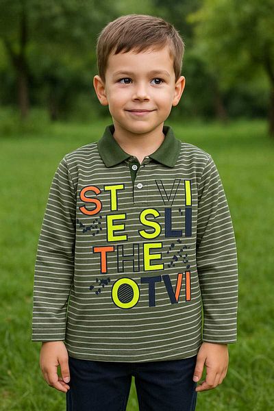 AXXAN Children's Sweat Polo Collar