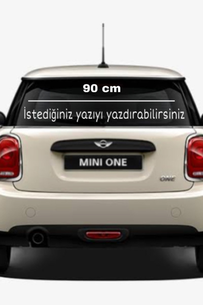 Yalıgraf Reklam Tabela Araç Arkası Yazı Kişiye Özel , Araba Arka Cam Sticker ...