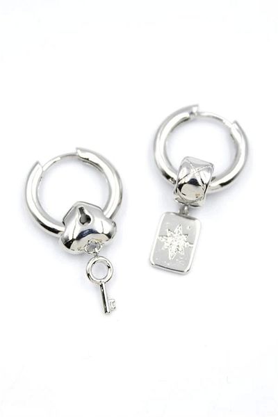 PRATİKOBA Lock Earrings - Silver
