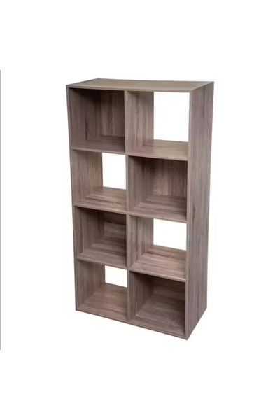 5FiveSmart 5Five Mix n'Modul bookcase with 8 compartments, finish, 67x32x134 cm, beige
