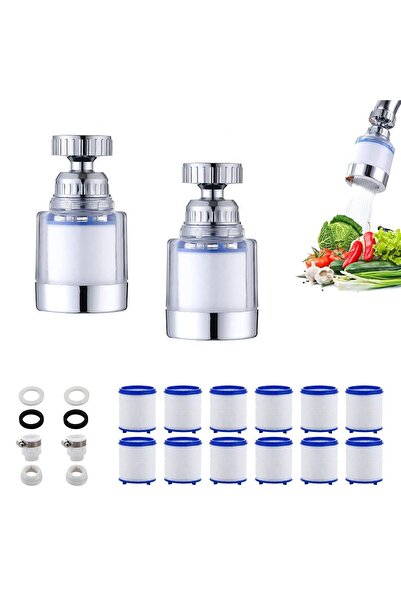 Hope فلتر مياه الصنبور، فلتر حوض المطبخ والحمام - يزيل الكلور والفلورايد والم...