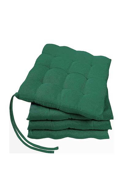 OEM Set 4 Perne Scaun 40x40x3 cm Verde Brad cu Prindere, Interior/Exterior, Lavabile, GREEN MARK