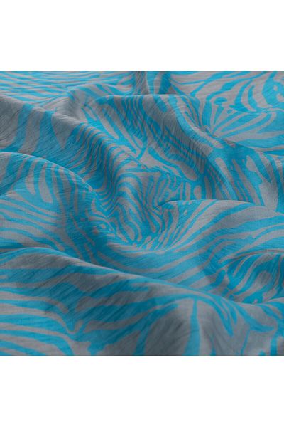 ipekevi Turquoise Zebra Patterned Scarf