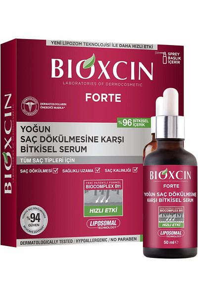 Bioxcin Forte Intensive Anti-Hair Loss Hair Serum (3 × 50 ml)