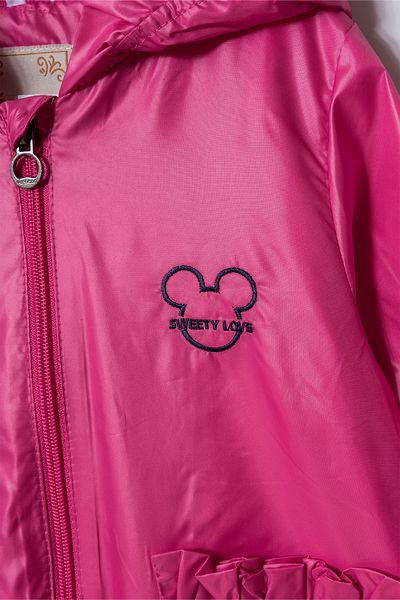 Verscon Girl's Hooded Embroidered Windbreaker & Raincoat 2 - 6 Years